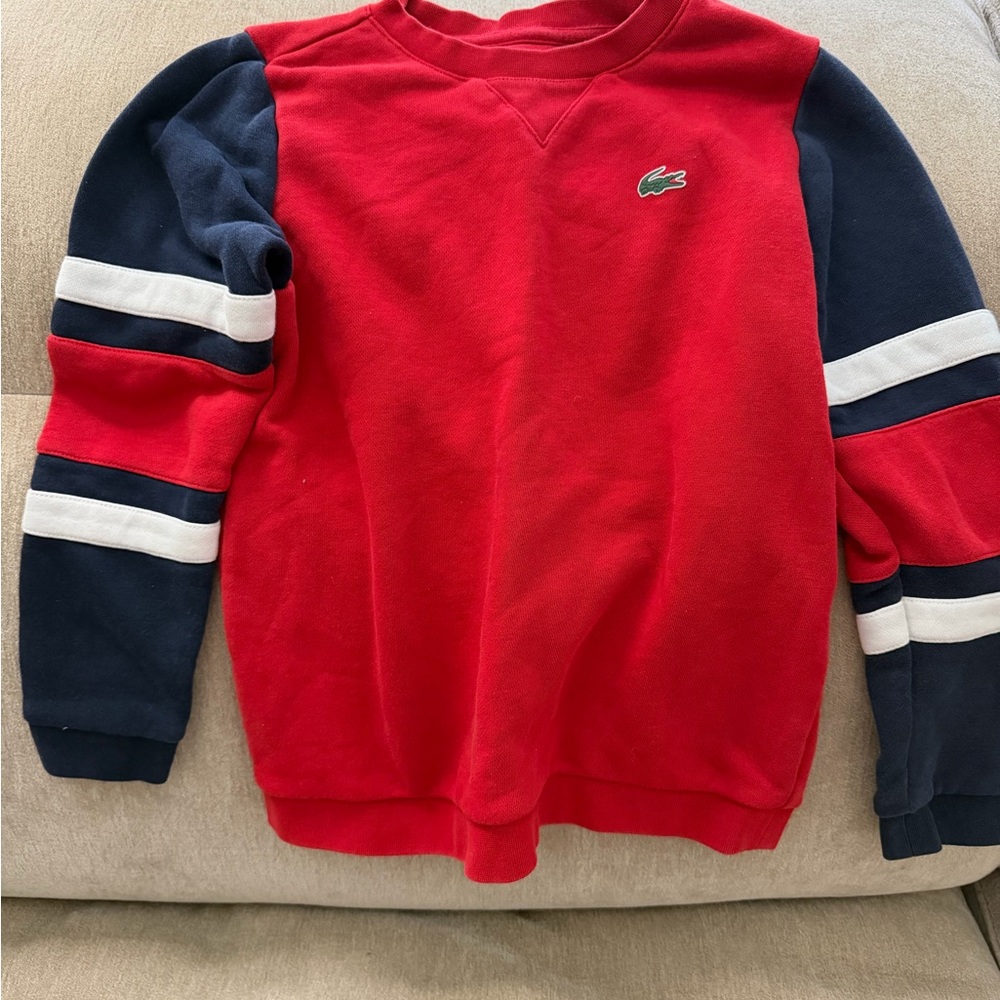 Lacoste Sport Red Crewneck